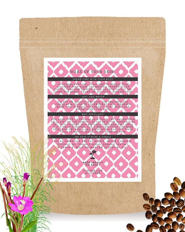 LARGE ROSE COFFEE SCRUB