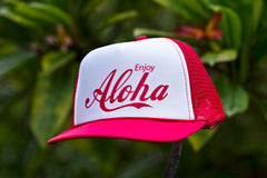 ENJOY ALOHA TRUCKER HAT